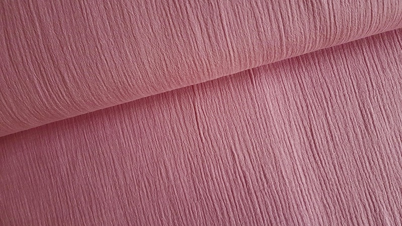 Baumwolle Musselin Uni rosa